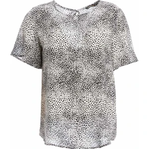 Regular Fit Leopar Desenli Kısa Kollu Bluz I3695AZ20SM