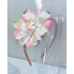 Queen Accessories Pembe Unicornlu Luxury Anne Kız Çocuk Hediye Kına Düğün Tak Çıkar Taç