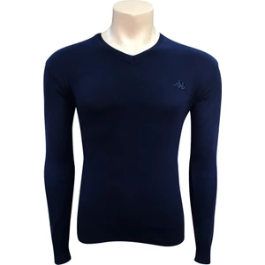 V Yaka Triko Palong Lacivert