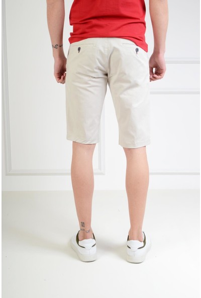Luppo Club Bermuda Sim Fit Taş Erkek Şort 36