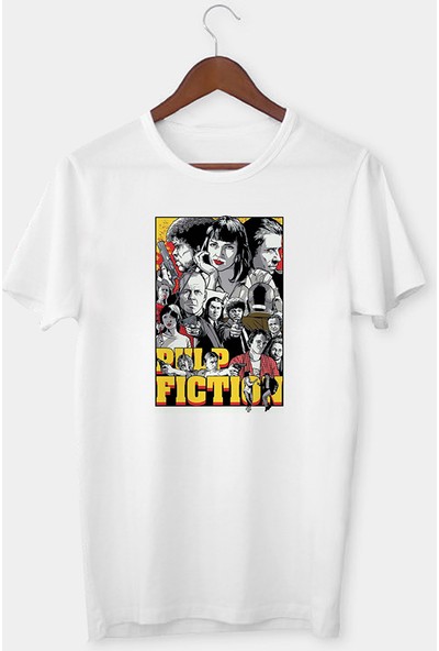 Anı Diyarım Pulp Fiction - Ucuz Roman Tasarımlı T-Shirt