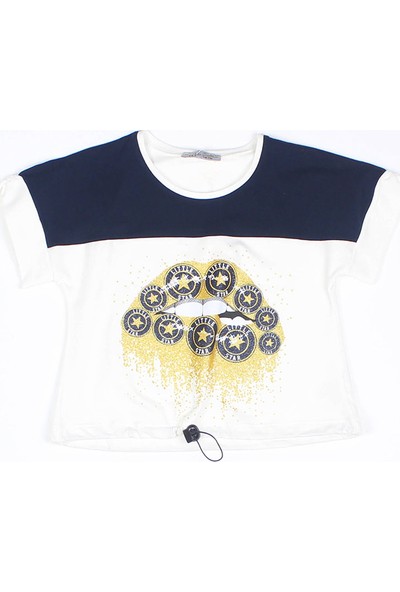 Littlestar Kız Çocuk Bel Büzgülü T-Shirt