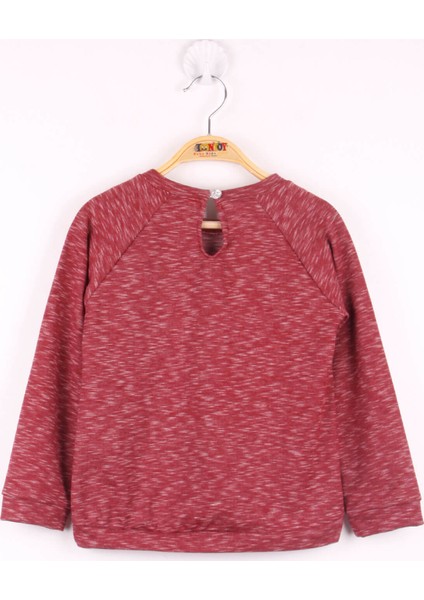 Kız Çocuk Çanta Nakışlı Sweatshirt