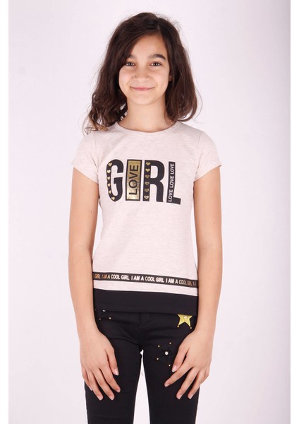 Kız Çocuk Baskılı T-Shirt