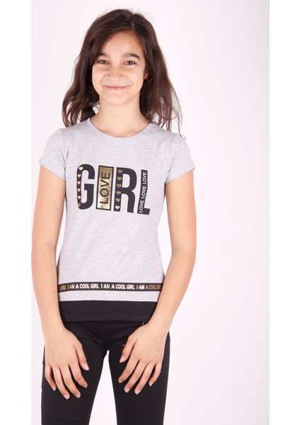 Kız Çocuk Baskılı T-Shirt