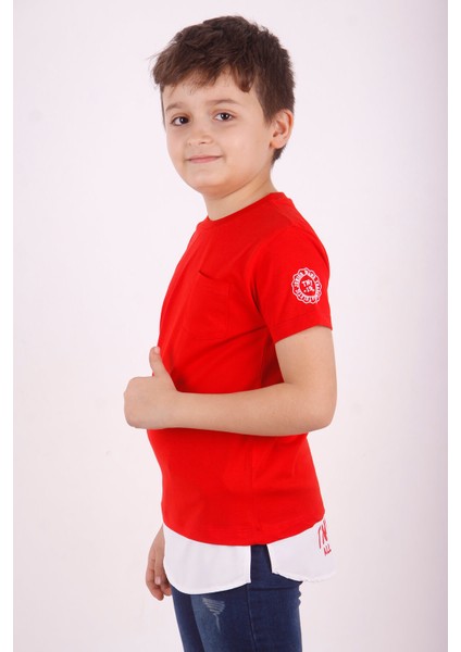 Erkek Çocuk Cepli Pamuklu T-Shirt fiyatları