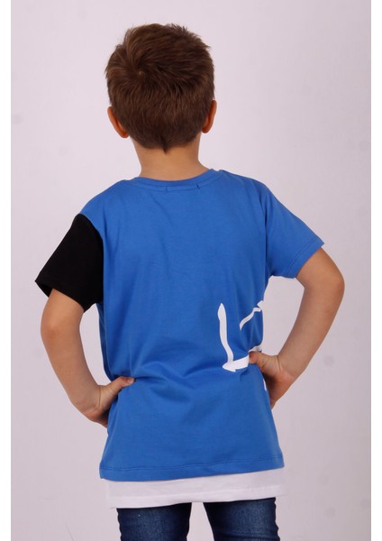 Erkek Çocuk Tek Kol Garnili T-Shirt