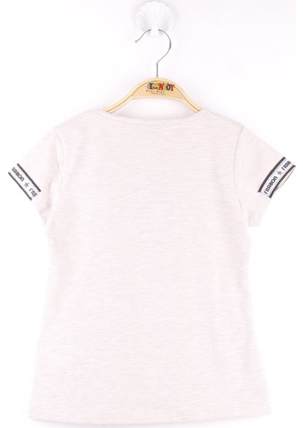 Kız Çocuk Kol Kulaklıklı Köpek Baskılı T-Shirt fiyatları