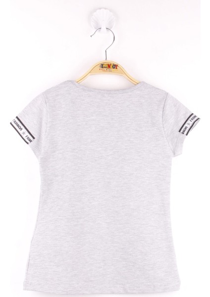 Kız Çocuk Kol Kulaklıklı Köpek Baskılı T-Shirt fiyatları