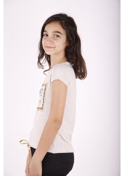 Kız Çocuk Queen Varak Leoapar Baskılı T-Shirt fiyatları