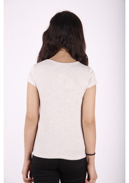 Kız Çocuk Queen Varak Leoapar Baskılı T-Shirt modelleri