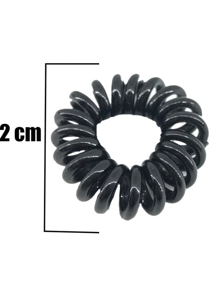 Telefon Kablosu Siyah Kıvrımlı Toka 12 Adet fiyatları