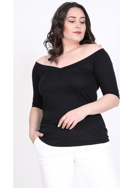 Üst Üste Gelen Karmen Yaka Bluz 35306 fiyatları