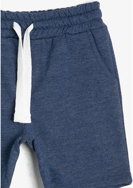 Erkek Çocuk Basic İnce Sweat Kumasindan Cepli Beli Kordonlu Şort modelleri