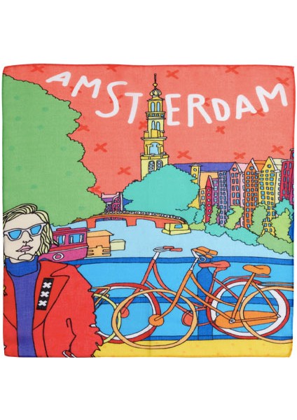 Amsterdam Desenli Fular & Bandana