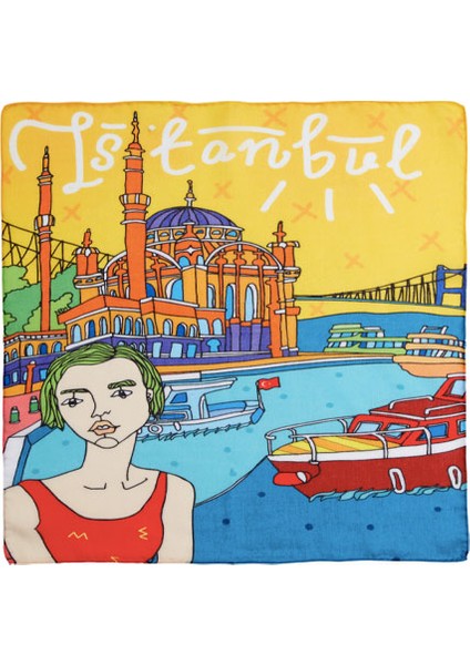 Istanbul Desenli Fular & Bandana