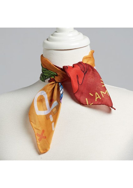 Paris Desenli Fular & Bandana