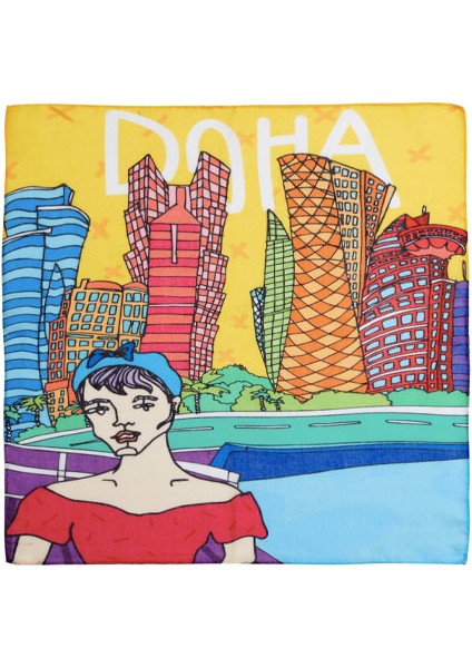 Doha Desenli Fular & Bandana