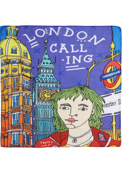 London Desenli Fular & Bandana