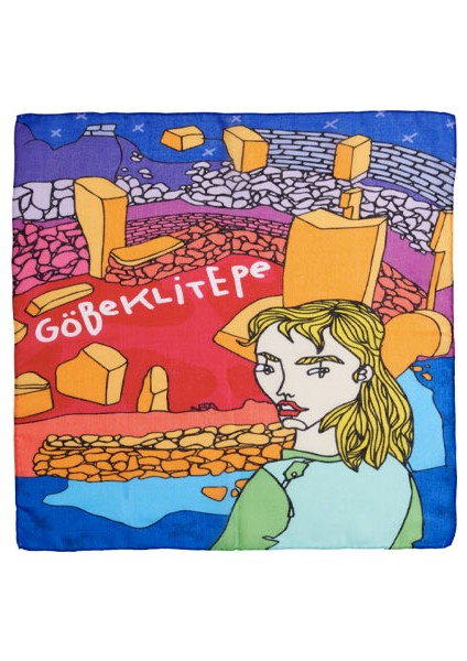 Göbeklitepe Desenli Fular & Bandana