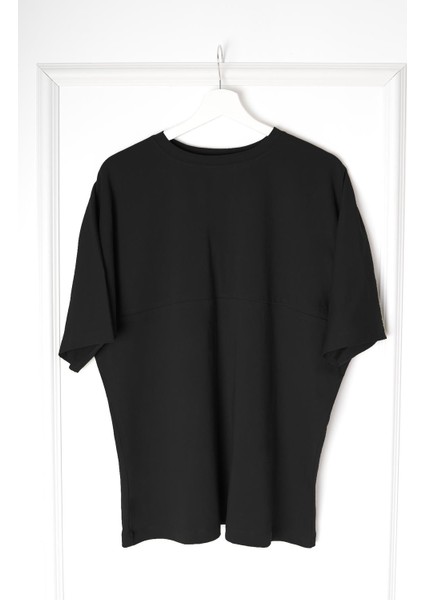 Oversized Siyah Erkek T-Shirt S