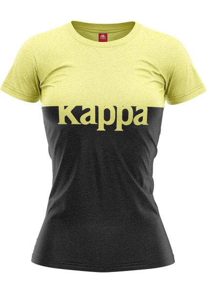 Kadın Baskılı T-Shirt Batız Açık Sarı