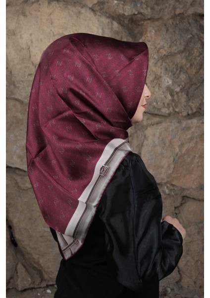 Nostalji Saf İpek Twill Eşarp 8015D