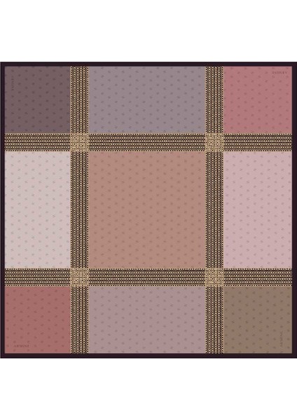 Nostalji Saf İpek Twill Eşarp 8113D