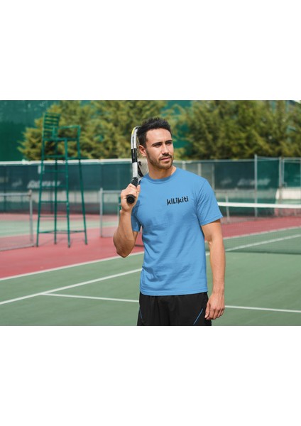 Unisex Spor Bisiklet Yaka T-Shirt