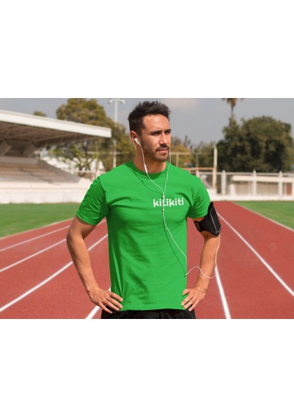 Unisex Spor Bisiklet Yaka T-Shirt