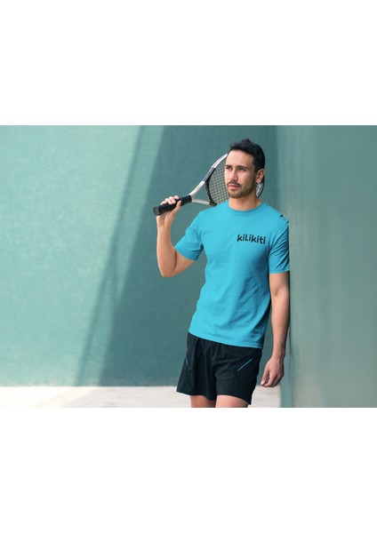 Unisex Spor Bisiklet Yaka T-Shirt
