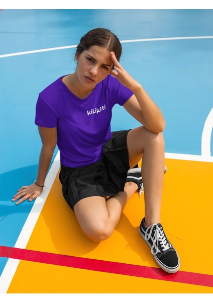 Unisex Çocuk Spor Bisiklet Yaka T-Shirt