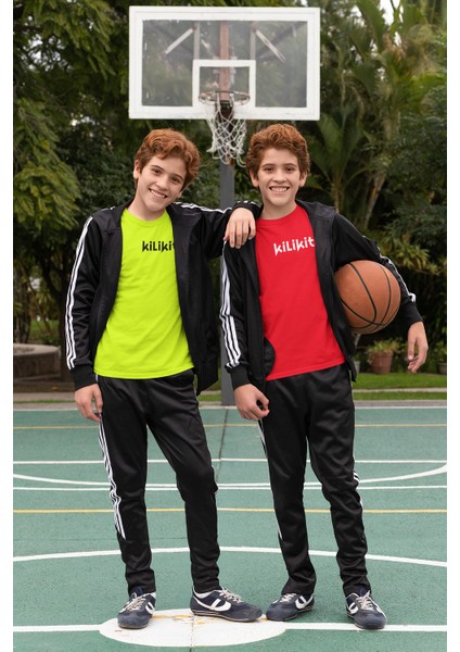 Unisex Çocuk Spor Bisiklet Yaka T-Shirt fiyatları