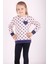 Kız Çocuk Komple Kalp Desenli Sweatshirt 1