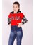 Kız Çocuk Kamuflaj Desenli Kapüşonlu Sweatshirt 1