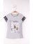Kız Çocuk Çerçeve Baskılı Taş İşlemeli T-Shirt 1