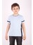 Erkek Çocuk Yaka ve Arkası Baskı Detaylı T-Shirt 1