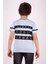 Erkek Çocuk Yaka ve Arkası Baskı Detaylı T-Shirt 3