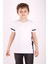 Erkek Çocuk Yaka ve Arkası Baskı Detaylı T-Shirt 1
