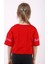 Kız Çocuk Instagram Baskılı Crop T-Shirt 3