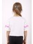 Kız Çocuk Instagram Baskılı Crop T-Shirt 2