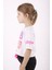 Kız Çocuk Instagram Baskılı Crop T-Shirt 3