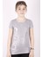 Kız Çocuk Yıldız Baskılı Kesik Cep Detaylı T-Shirt 1