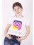 Kız Çocuk Instagram Baskılı T-Shirt 1