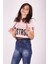 Kız Çocuk Be Strong Baskılı Kapüşonlu T-Shirt 1