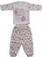 Kirazlı Desen Penye 2'li Kız Pijama Takımı 3
