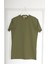 Basic Slim Fit Haki Erkek T-Shirt Xxl 5