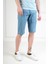 Bermuda Sim Fit Mavi Erkek Şort 29 4