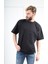 Oversized Siyah Erkek T-Shirt S 1