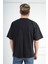 Oversized Siyah Erkek T-Shirt S 4